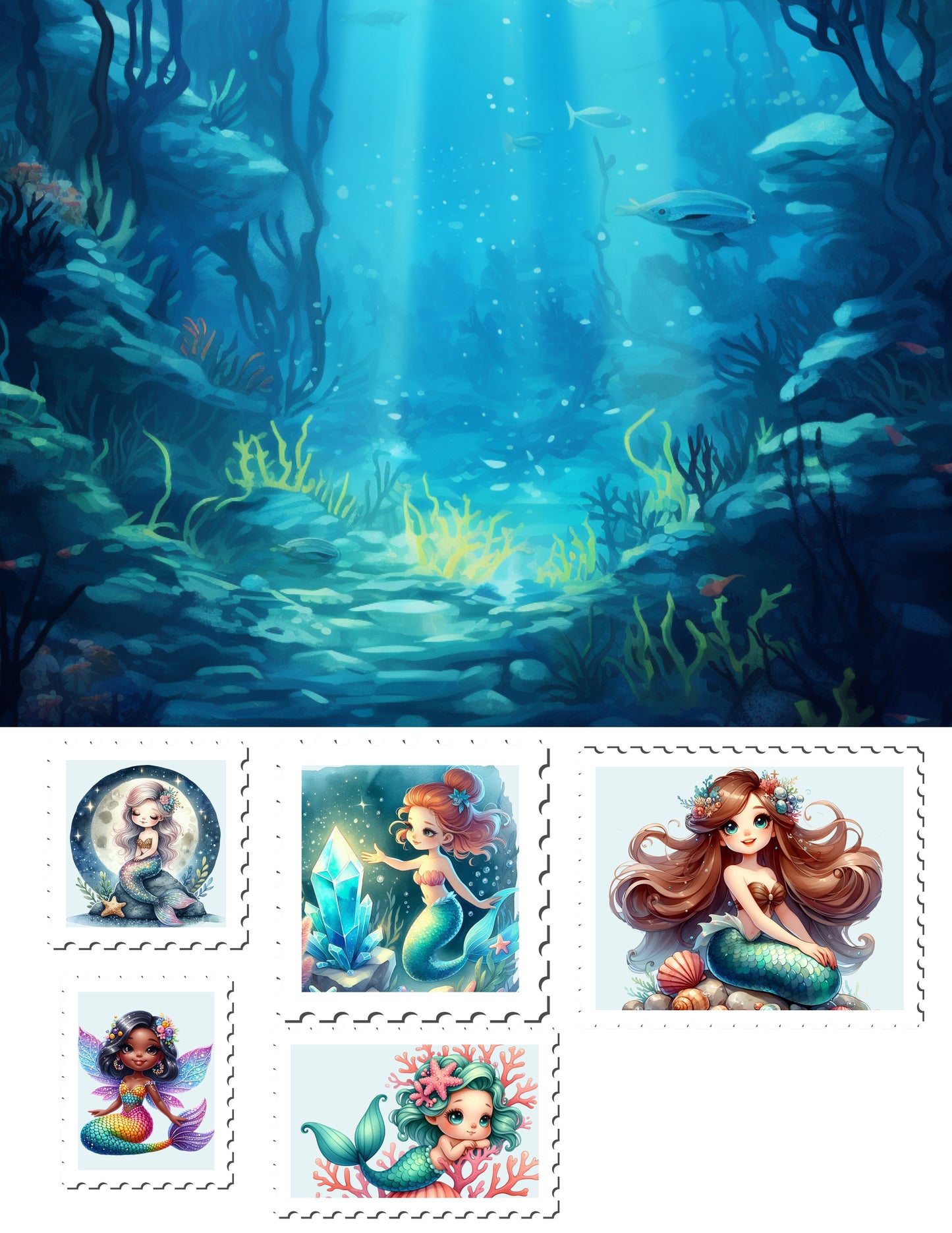 EZ Postage Printable: MerMay