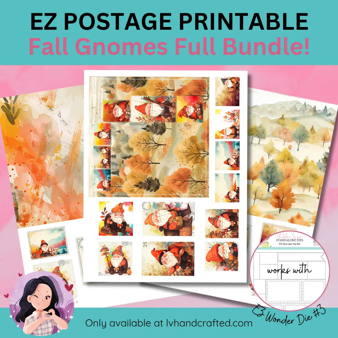 EZ Postage Printable: Fall Gnomes
