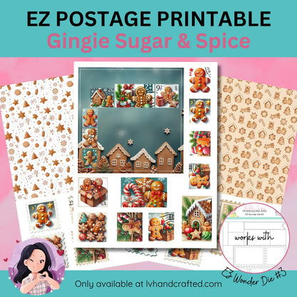 EZ Postage Printable: Gingie Suger & Spice