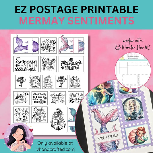 EZ Postage Printable:  Summer Sentiments