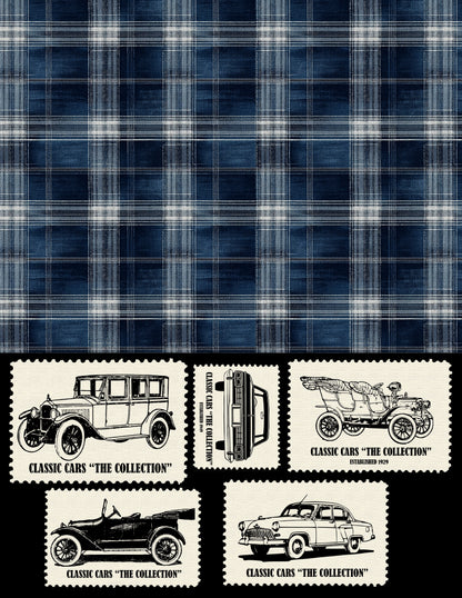 EZ Postage Printable: Vintage Cars