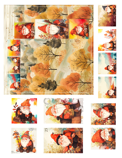 EZ Postage Printable: Fall Gnomes