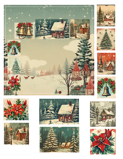 EZ Postage Printable: Vintage Christmas