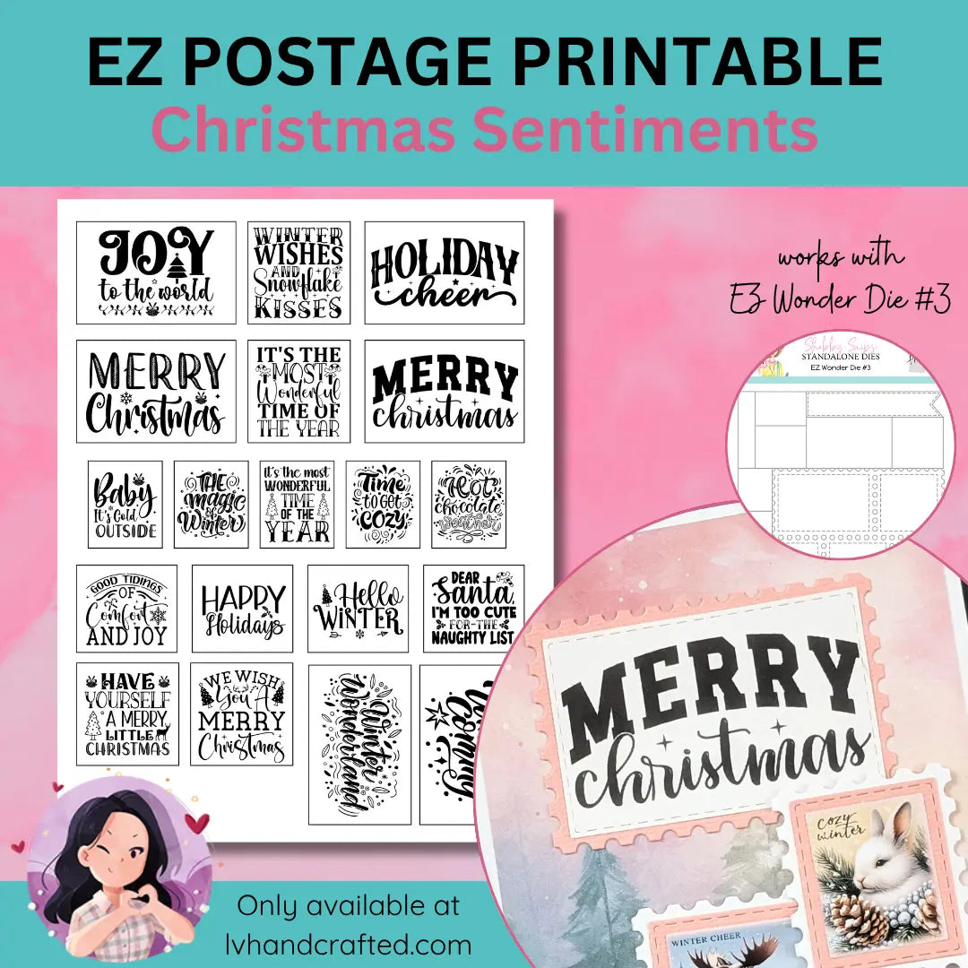 EZ Postage Printable:  Christmas Sentiments