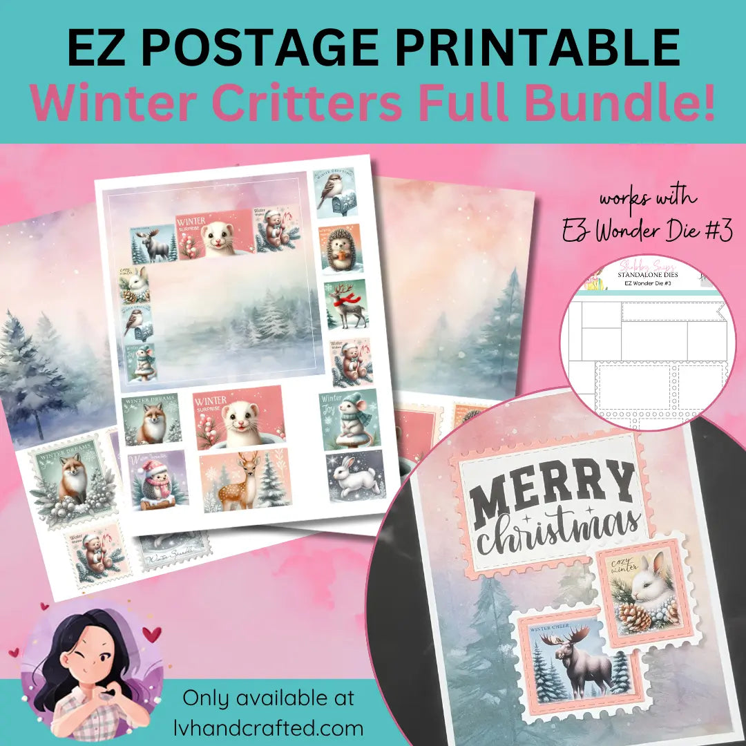 EZ Postage Printable: Winter Critters