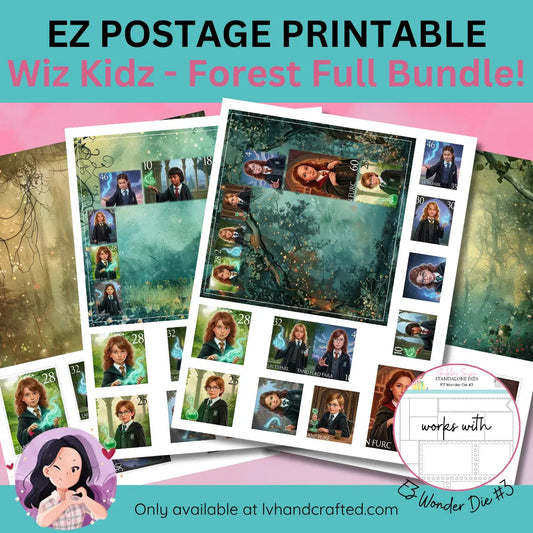EZ Postage Printable: Wiz Kids Forest